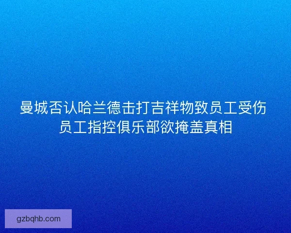 曼城否认哈兰德击打吉祥物致员工受伤 员工指控俱乐部欲掩盖真相